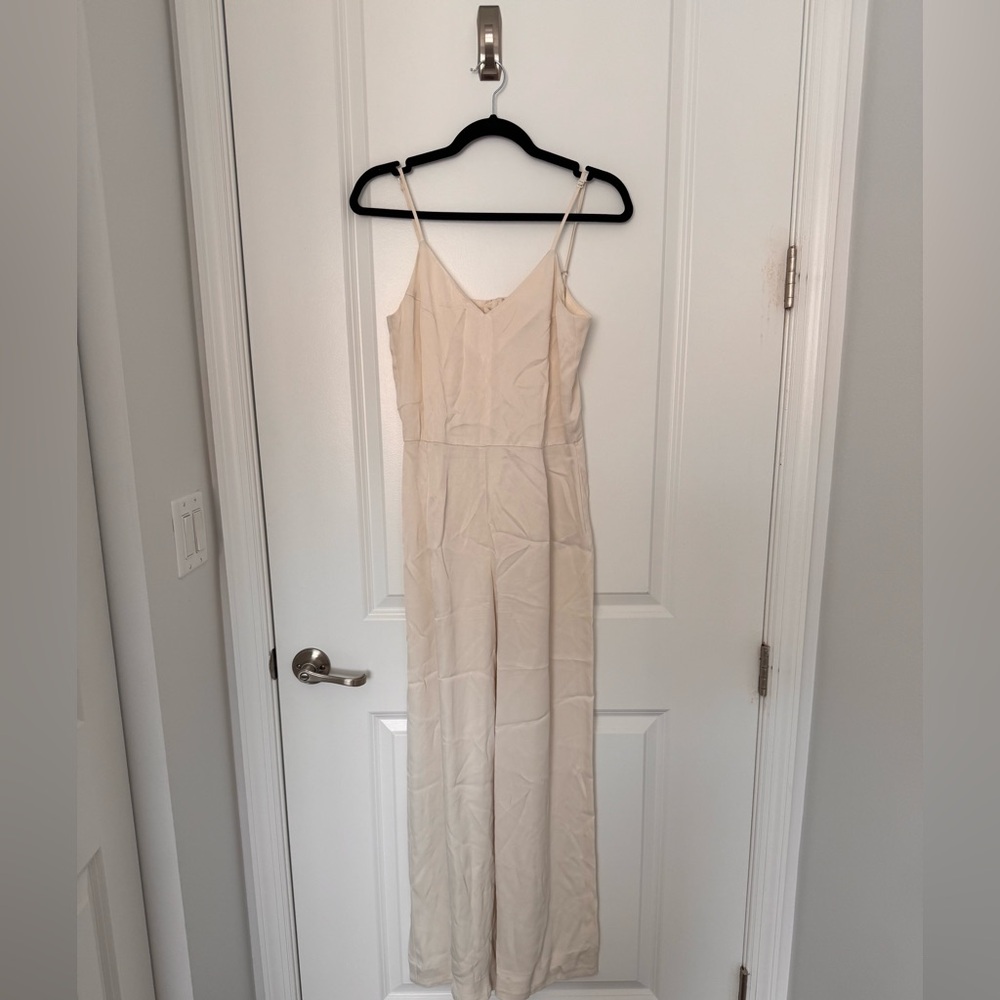 H&M Cream Jumpsuit Minimalist Design
